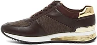 Trampki damskie - MICHAEL KORS Allie Wrap Trainer, Trampki Damskie, Brązowy, 38 EU - miniaturka - grafika 1