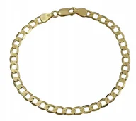 Bransolety męskie - Bransoletka Złota Męska Pancerka 3,80 mm Pełna pr 585 Grawer Gratis - miniaturka - grafika 1