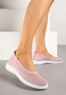 Trampki damskie - Różowe Wsuwane Tenisówki z Delikatną Perforacją Firsedi - miniaturka - grafika 1