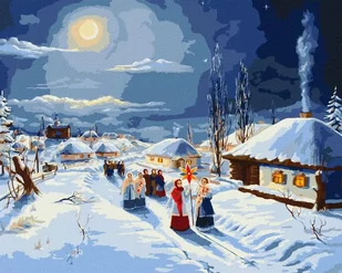Malowanie po numerach - Kolędy świąteczne40x50cm - Malowanie po numerach - miniaturka - grafika 1