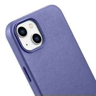iCarer Case Leather pokrowiec etui z naturalnej skóry do iPhone 14 jasnofioletowy (WMI14220705-LP) (kompatybilne z MagSafe) - Etui i futerały do telefonów - miniaturka - grafika 9