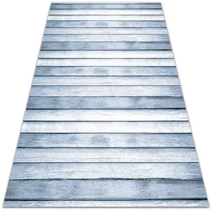 Nowoczesny dywan na balkon wzór Srebrne deski 100x150 cm - Dywany zewnętrzne - miniaturka - grafika 1