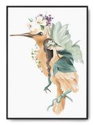 Plakaty - Plakat r 40x50 cm Pokój Dziecka Ptak Księżniczka - miniaturka - grafika 1
