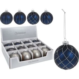 Bombka zdobiona zmierzch 8 cm mix - Bombki - miniaturka - grafika 1