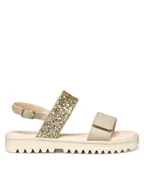 Buty dla dziewczynek - Geox Sandały J Coralie Gir J556EA 0BCEW C0262 M Beżowy - miniaturka - grafika 1