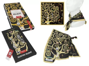 Apaszka - G. Klimt, Drzewo życia (CARMANI) - Apaszki i szaliki damskie - miniaturka - grafika 1