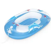 Materace dmuchane i koła do pływania - Ponton plażowy do pływania, delfin, Bestway, 102x69 cm, niebieski - miniaturka - grafika 1