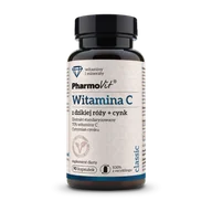 Witaminy i minerały - Witamina C z dzikiej róży + Cynk 90 kaps ( Pharmovit) - miniaturka - grafika 1