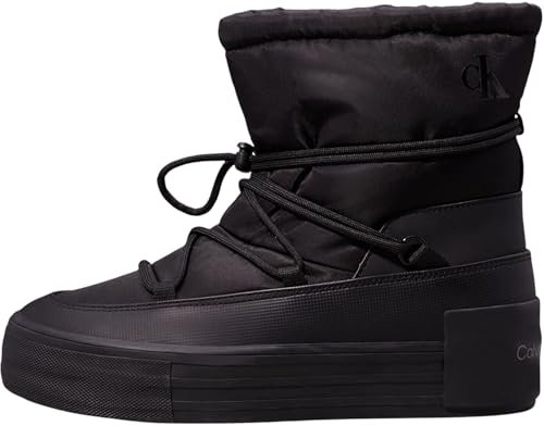 Calvin Klein Jeans Damskie trampki Vulc Flatform Snow Boot WN YW0YW01591, czarne (potrójne czarne), 40 EU, Czarny potrójny czarny, 40.5 EU