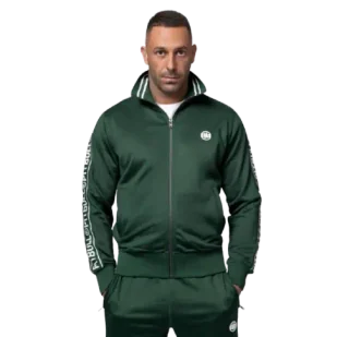 Pit Bull Bluza Rozpinana Tape Logo Bottle Green - Bluzy sportowe męskie - miniaturka - grafika 1