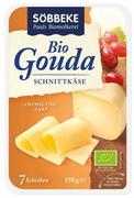 Sobbeke (nabiał z mleka krowiego) SER GOUDA PLASTRY 45% TŁUSZCZU BIO 150 g - SOB
