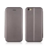 Etui i futerały do telefonów - NoName Etui Book Magnetic iPhone 7/8 stalowy /steel SE 2020 - miniaturka - grafika 1
