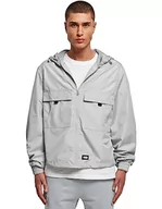 Kurtki męskie - Urban Classics Męska kurtka Short Summer Jacket męska kurtka przejściowa z kieszeniami na piersi, dostępna w 2 kolorach, rozmiary S - 5XL, Lightassphalt, XL - miniaturka - grafika 1