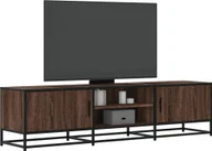 Szafki RTV - vidaXL Szafka pod telewizor, brązowy dąb, 160x35x41 cm - miniaturka - grafika 1