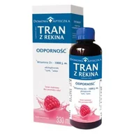 Przeziębienie i grypa - Domowa Apteczka Tran z rekina grenlandzkiego smak malinowy 330 ml 3328661 - miniaturka - grafika 1
