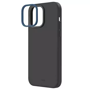 Uniq Etui etui Lino Hue do iPhone 14 Pro Max 6,7" Magclick Charging szary/charcoal grey - Etui i futerały do telefonów - miniaturka - grafika 3