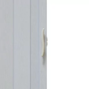 Drzwi harmonijkowe Natura 001P 80 cm dąb biały - Drzwi wewnętrzne - miniaturka - grafika 1