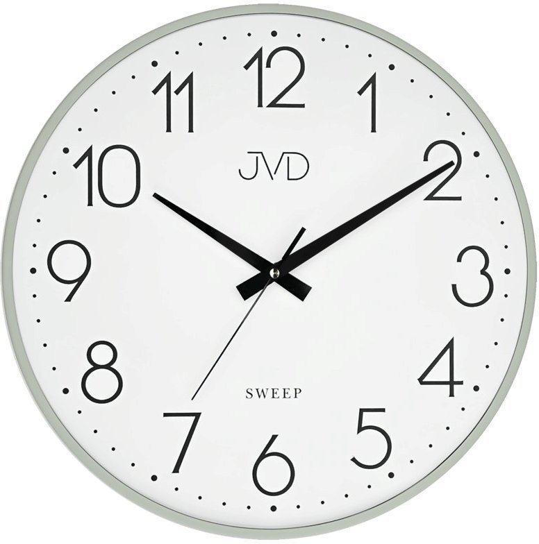 Zegar ścienny JVD HK4129.2 zielony metalowy 35 cm .