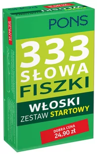 Pons 333 Słowa Fiszki Włoski Zestaw startowy - LektorKlett - Książki do nauki języka włoskiego - miniaturka - grafika 2
