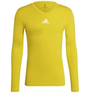 Koszulki męskie - Koszulka męska adidas Team Base Tee żółta GN7506 - miniaturka - grafika 1