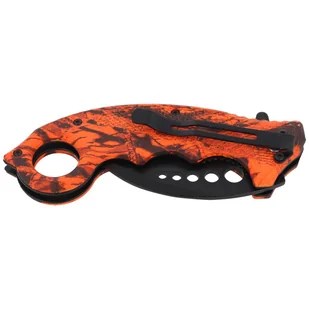 Nóż składany karambit Herbertz CJH Red Camo Aluminium, Black Blade (ART000138 - 572513) - Noże - miniaturka - grafika 4