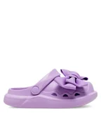 Buty dla dziewczynek - Nelli Blu Klapki P3045507 Fioletowy - miniaturka - grafika 1