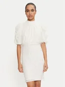 Sukienki - YAS Sukienka koktajlowa Elza 26035567 Écru Regular Fit - miniaturka - grafika 1