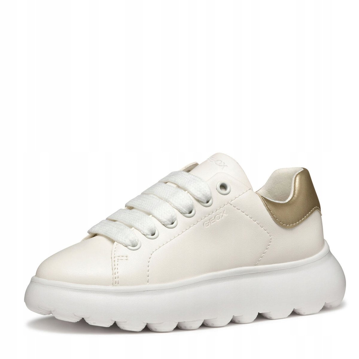 BIAŁE SNEAKERSY DZIEWCZĘCE GEOX PUFFYPOP J55MRA 000BC C0588 ROZMIAR 34