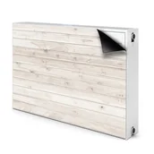 Dekoracje domu - Magnes maskownica na kaloryfer Białe deski 90x60, Bluedecor - miniaturka - grafika 1