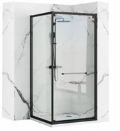 Kabiny prysznicowe - Rea K8881 Space In Black Kabina prysznicowa 90x90 - miniaturka - grafika 1