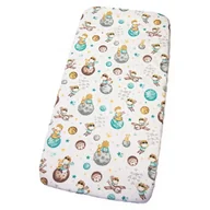 Prześcieradła dla dzieci - PRZEŚCIERADŁO 90x200 cm Z GUMKĄ DO ŁÓŻKA BAWEŁNA Kerstin - miniaturka - grafika 1