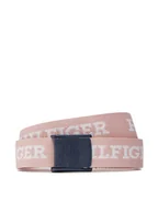 Paski - Tommy Hilfiger Pasek Dziecięcy Webbing Belt AU0AU01854 Różowy - miniaturka - grafika 1