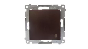 Kontakt Simon KONTAKT - SIMON Łącznik krzyżowy brąz mat DW7.01/46 - Wyłączniki światła i elektryczne - miniaturka - grafika 1