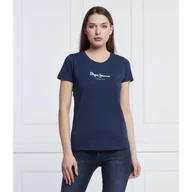 Koszulki i topy damskie - Pepe Jeans London T-shirt | Slim Fit - miniaturka - grafika 1