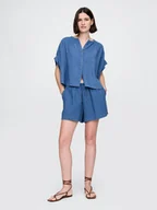 Spodenki damskie - GAP Szorty w kolorze niebieskim - miniaturka - grafika 1