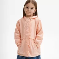 Kurtki i płaszcze dla dziewczynek - Reserved - Lekka kurtka z kapturem - Pomarańczowy - miniaturka - grafika 1