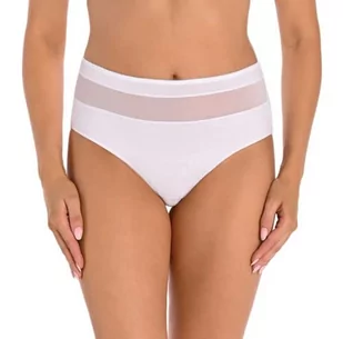 Teyli Damskie figi talii, bawełna, wysoka talia, biały, 5XL duże rozmiary - Majtki damskie - miniaturka - grafika 1