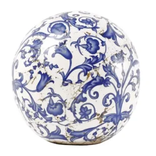Esschert Design Dekoracyjna kula ceramiczna - Pozostałe ozdoby ogrodowe - miniaturka - grafika 1