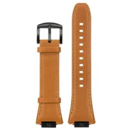 Akcesoria do smartwatchy - Ralph Giallo Pasek do etui na Apple Watch pomarańczowy z czarną sprzączką - skórzany - miniaturka - grafika 1