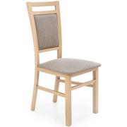 Krzesła - Klasyczne drewniane krzesło tapicerowane dąb sonoma - Maso - miniaturka - grafika 1