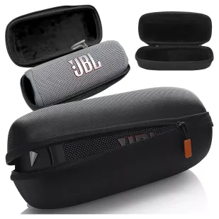 Etui ochronne case na głośnik do JBL Flip 2/3/4/5/6 Alogy Hard Case obudowa ochronna z karabińczykiem mocne Czarne - Głośniki przenośne - miniaturka - grafika 1