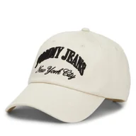 Czapki damskie - Czapka z daszkiem Tommy Jeans Hot Summer AW0AW15959 Beżowy - miniaturka - grafika 1