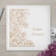 Albumy fotograficzne - Duży album na zdjęcia z grawerem dla pary na ślub rocznicę, par - miniaturka - grafika 1