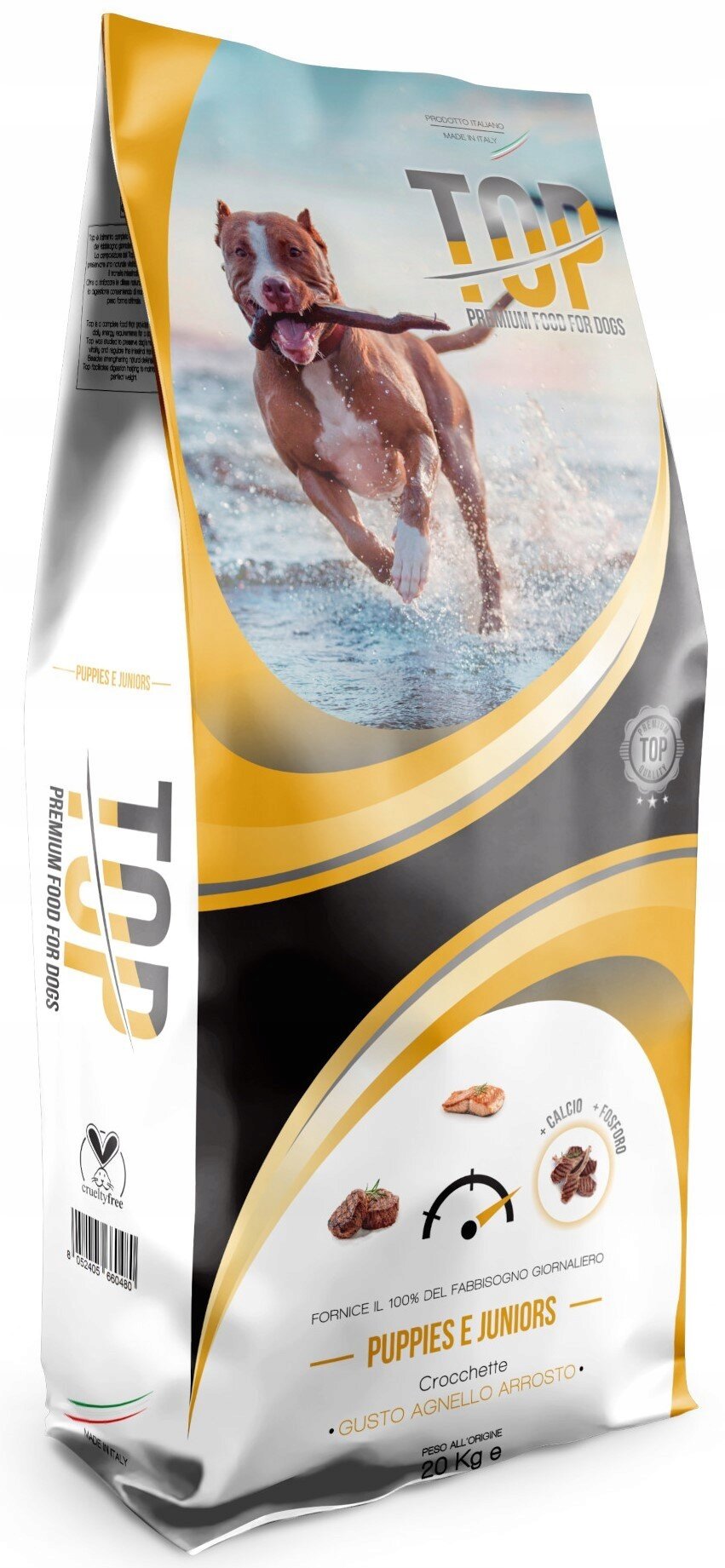 Karma dla psa TOP Premium Food For Dogs Puppy & Junior M/L Jagnięcina 20 kg