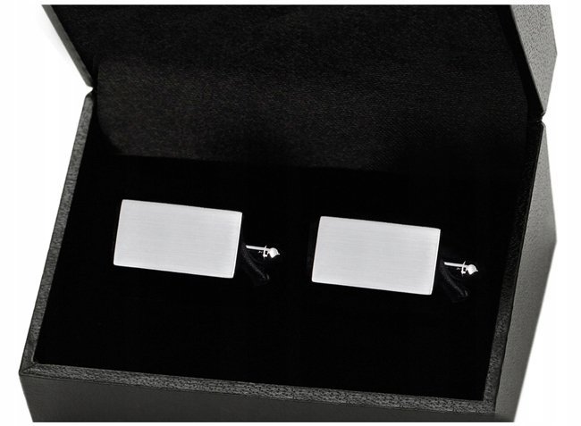 KLASYCZNE Spinki do Mankietów Koszuli +PUDEŁKO d85