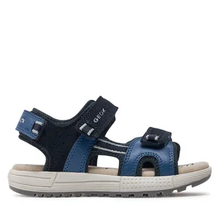 Sandały Geox J Sandal Alben Boy J35AVA 01520 CF44M S Granatowy - Buty dla chłopców - miniaturka - grafika 1