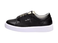 Sneakersy damskie - Filippo Czarne półbuty damskie FILIPPO DP2041/21 SKÓRA - Filippo - miniaturka - grafika 1