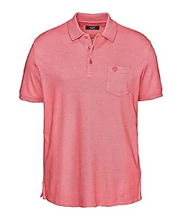 Koszule męskie - bugatti Męska koszula polo, 8101-35090, czerwony-950, regularny, Czerwony-950, S - grafika 1