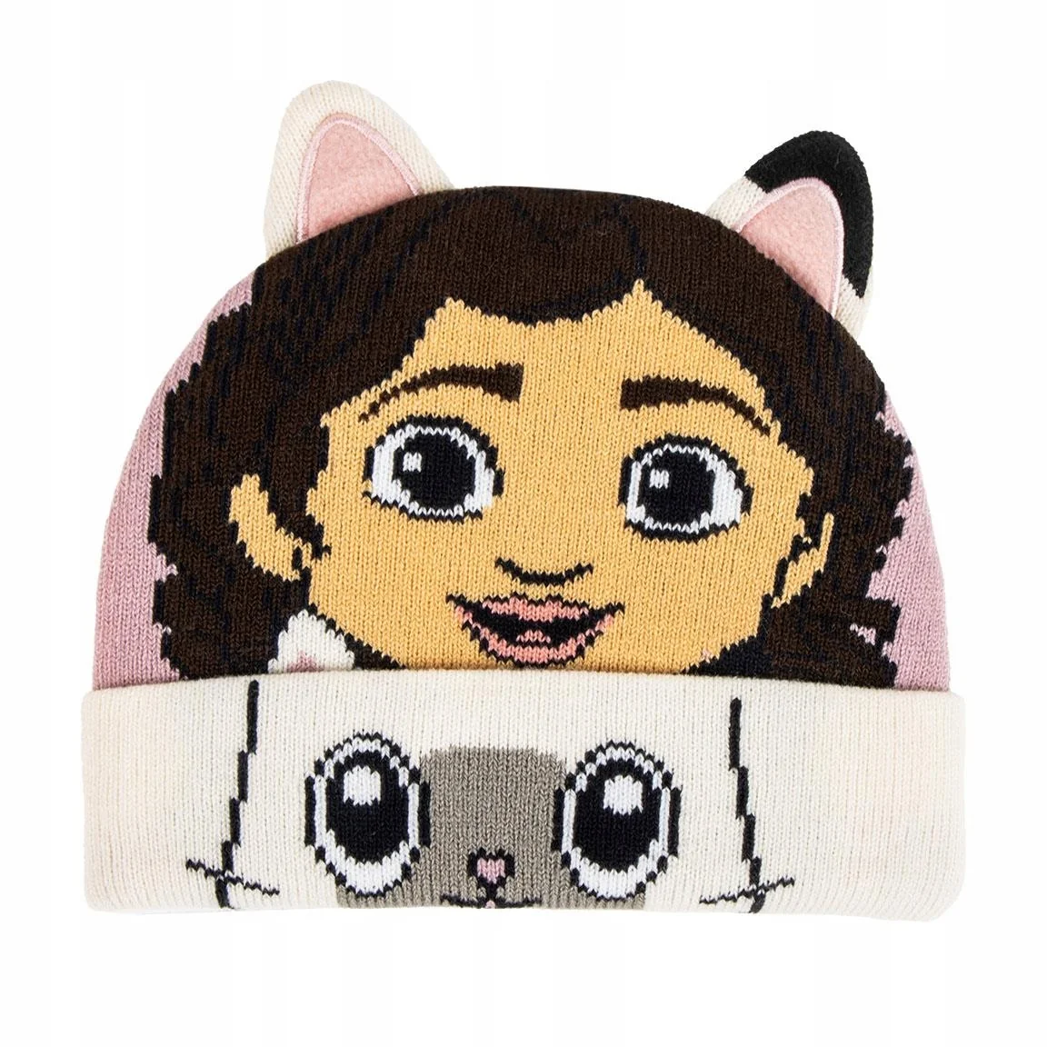 KOCI DOMEK GABI uszy jesienno-zimowa czapka 52cm