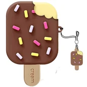 Akcesoria do słuchawek - ETUI AIRPODS PRO SŁUCHAWKI POKROWIEC LÓD CZEKOLADA - miniaturka - grafika 1